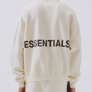 Fear of God Essentials cream crew sweatshirt. S